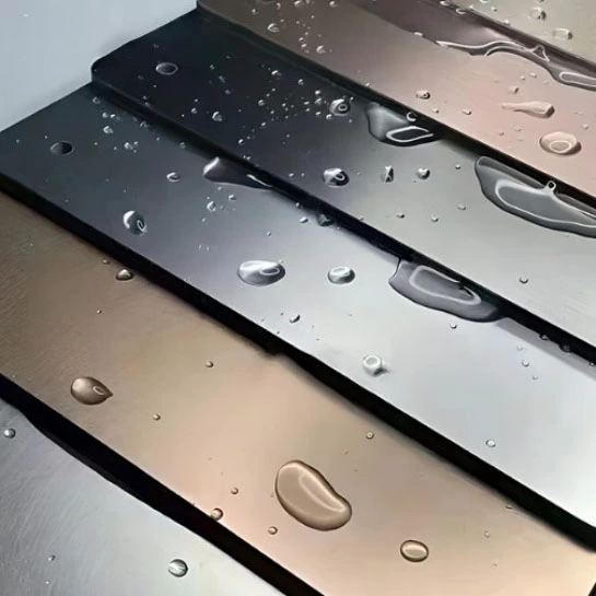 Metal børstet klæbende panel