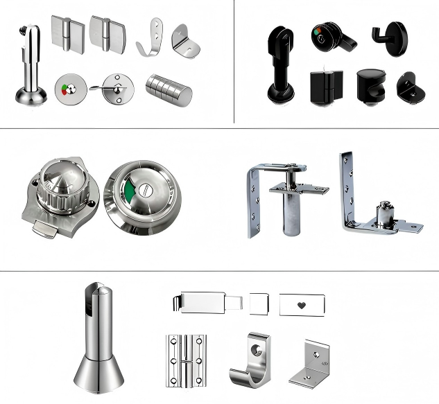 Hardware til toiletpartition